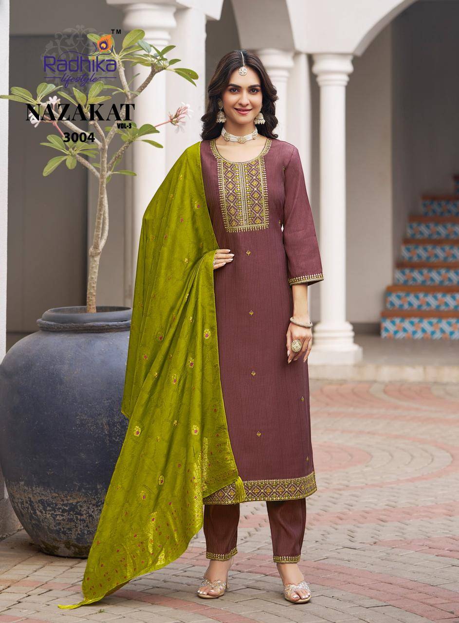 Radhika nazakat vol 3 Kurti manufacturers in India